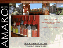 Tablet Screenshot of amarowinerynm.com